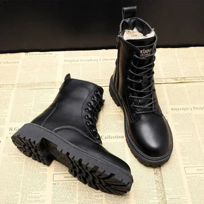 Botas Plataforma Impermeables de Cuero Vera - Kira™